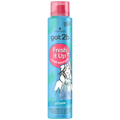 Got2b Schwarzkopf  Fresh it Up Сухой шампунь 200мл Объём  от магазина МылоПорошок