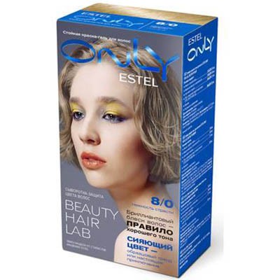 ESTEL ONLY Стойкая краска-гель для волос 8/0 Светло-русый от магазина МылоПорошок