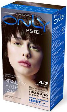 ESTEL ONLY Стойкая краска-гель для волос  4/7 Шатен коричневый от магазина МылоПорошок