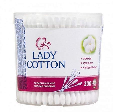 ✔️Lady Cotton Ватные палочки 200шт /24шт - купить за  в г. Махачкале