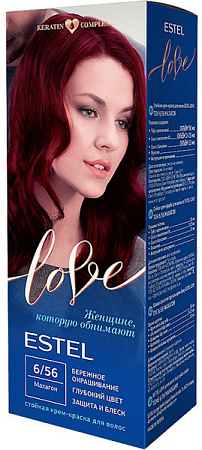 ESTEL LOVE Стойкая крем-краска для волос тон 6/56 Махагон от магазина МылоПорошок