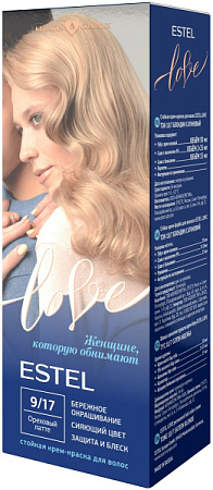 ESTEL LOVE Стойкая крем-краска для волос тон 9/17 Ореховый латте от магазина МылоПорошок
