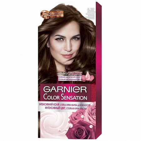 GARNIER Крем Краска COLOR SENSATION 5.32 Каштановый топаз от магазина МылоПорошок