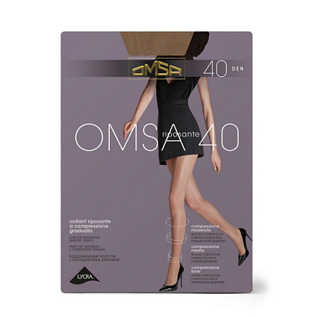 ✔️Omsa Колготки 40den 5XL Super Nero  - купить за  в г. Махачкале