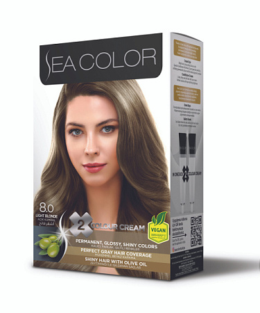 Sea Color Краска для волос 8.0 Светло русый от магазина МылоПорошок