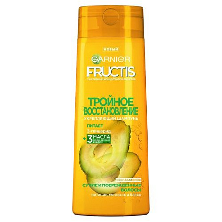 GARNIER Шампунь ФРУКТИС 400мл 2в1 Тройное восстановление  от магазина МылоПорошок