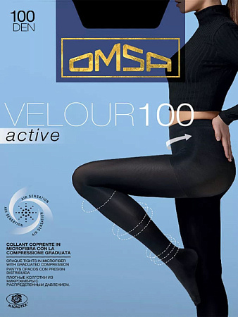 ✔️OMSA Колготки Velour 100Den 2S nero - купить за  в г. Махачкале