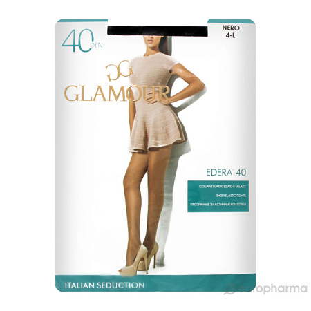 ✔️Glamour Колготки 40den 2S Edera Nero - купить за  в г. Махачкале