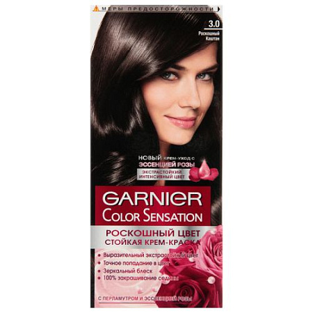 GARNIER Крем Краска COLOR SENSATION 3,0 Роскошный каштан от магазина МылоПорошок