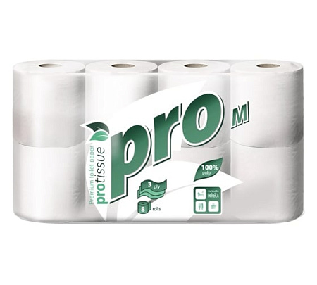 ✔️PROtissue т/б 3сл. 8рулонов - купить за  в г. Махачкале