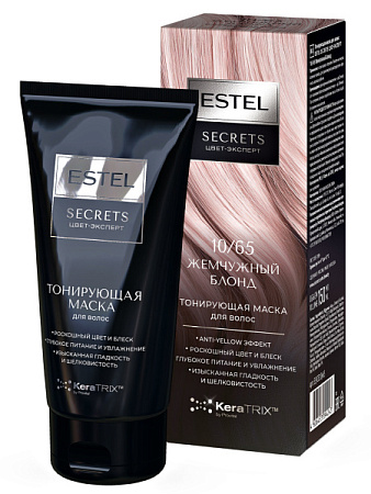 ESTEL SECRETS Цвет-эксперт Тонирующая маска д/волос 10/65 Жемчужный блонд от магазина МылоПорошок
