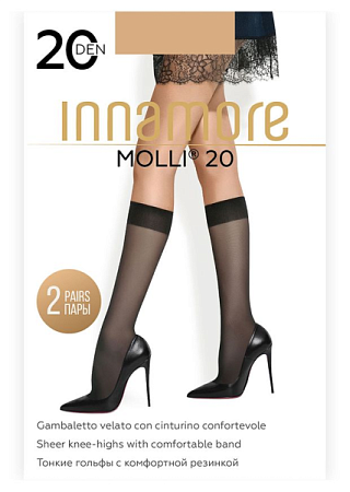 ✔️Innamore Гольфы 40den Molli 2пары miele - купить за  в г. Махачкале