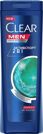 CLEAR Шампунь 400мл мужск.2в1 Активспорт от магазина МылоПорошок