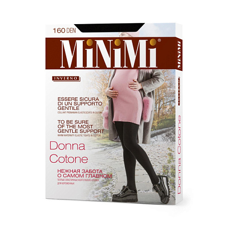 ✔️Minimi Колготки 160ден Donna Cotone 2S Nero - купить за  в г. Махачкале