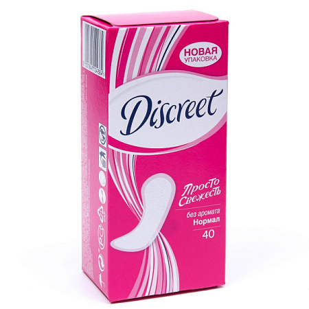 ✔️DISCREET Прокладки 40шт ежедневные Просто Свежесть - купить за  в г. Махачкале