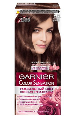 GARNIER Крем Краска COLOR SENSATION 6,15 Холодный рубиновый от магазина МылоПорошок