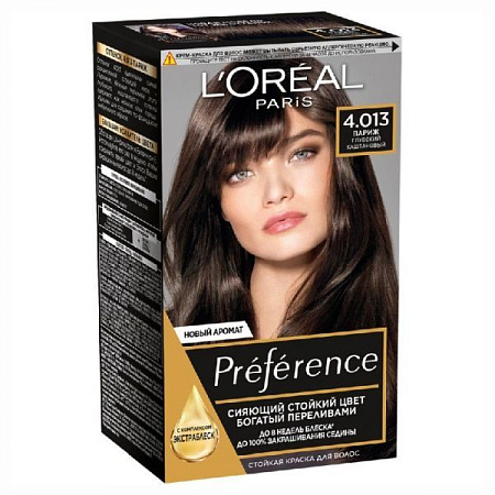 L'Oreal Paris Краски Preference 4.013 Париж (Глубокий каштановый) от магазина МылоПорошок