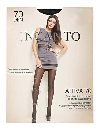 ✔️Incanto Колготки 70den 2S Attiva nero  - купить за  в г. Махачкале