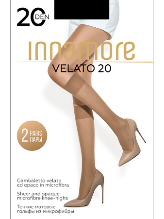 ✔️Innamore Гольфы 20den Velato 2пары nero - купить за  в г. Махачкале