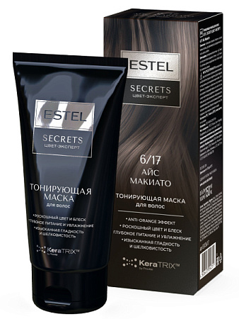 ESTEL SECRETS Цвет-эксперт Тонирующая маска д/волос 6/17 Айс Макиато от магазина МылоПорошок