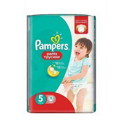 ✔️PAMPERS Трусики pant №5 12-17кг 15шт - купить за  в г. Махачкале