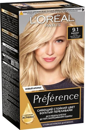 L'Oreal Paris Краски Preference 9.1 (Очень светло-русый) от магазина МылоПорошок
