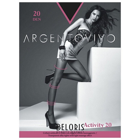 ✔️Argentovivo Колготки 20den 5XL nero  - купить за  в г. Махачкале