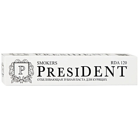 ✔️PRESIDENT Зубная паста 75мл Smokers - купить за  в г. Махачкале