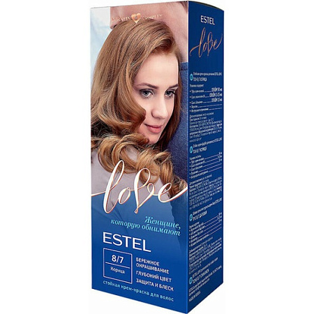 ESTEL LOVE Стойкая крем-краска для волос тон 8/7 Корица от магазина МылоПорошок