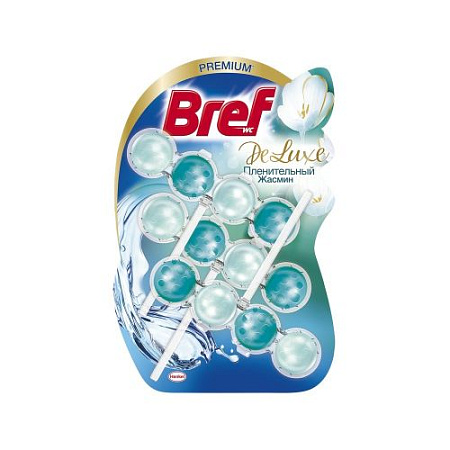 ✔️BREF De Luxe Шарики д/унитаза 2*50гр Пленительный жасмин/10  - купить за  в г. Махачкале
