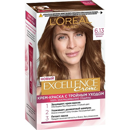 L'Oreal Paris Краски Excellence Крем 6.13 (темно-русый бежевый) от магазина МылоПорошок