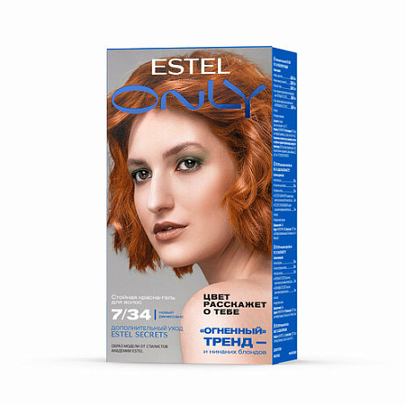 ESTEL ONLY Стойкая краска-гель для волос 7/34 Русый золотисто-медный от магазина МылоПорошок
