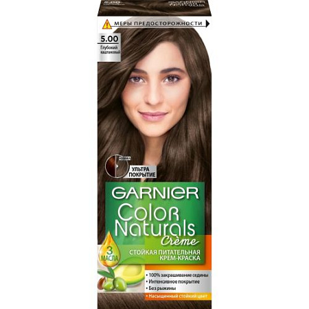 GARNIER Color Naturals Creme 5.00 Глубокий Каштановый от магазина МылоПорошок