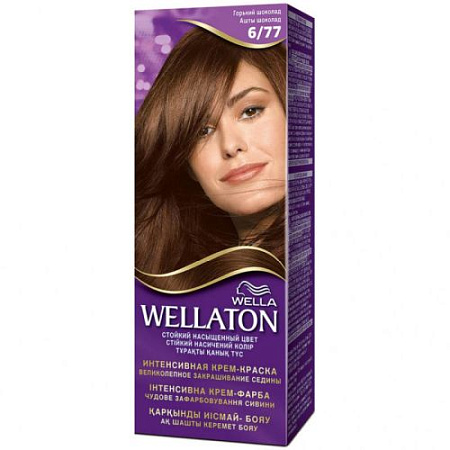 WELLATON Крем-краска для волос стойкая 6/77 Горький шоколад от магазина МылоПорошок