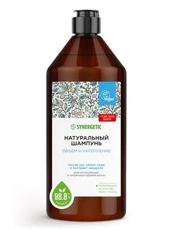 SYNERGETIC Шампунь д/волос 400мл Объём и укрепление д/истонченных волос  от магазина МылоПорошок